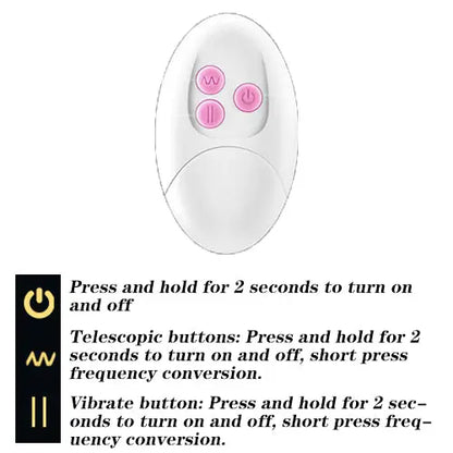 MASK - 3 Thrusting & 5 Vibrating Heating Dildo 8.66 Inch Sweetstoy