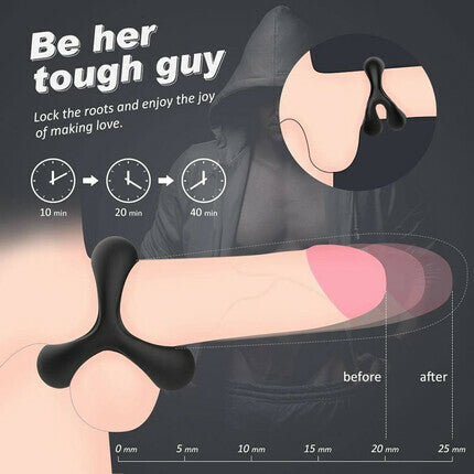 Soft & Safe Silicone Penis Ring Erection Enhancing