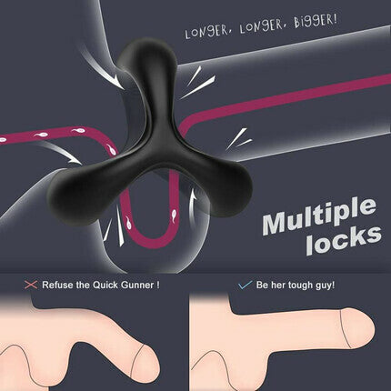 Soft & Safe Silicone Penis Ring Erection Enhancing