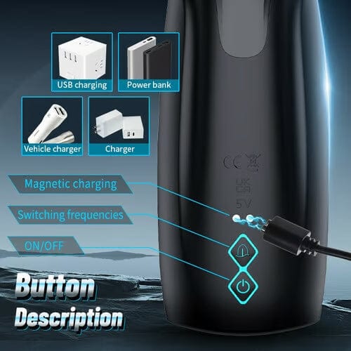 Sweetstoy - Explorer: Licking Vibrating 2 in 1 Male Penis Vibrators