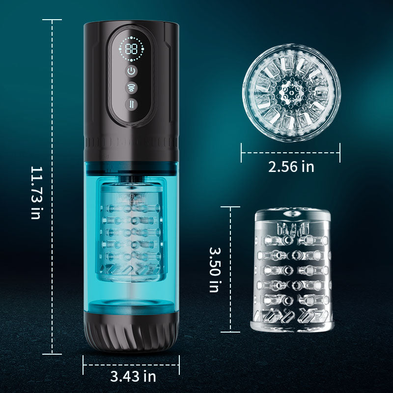 Hunter automatic thrusting, rotating and suction male stroker – product view 8