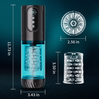 Hunter automatic thrusting, rotating and suction male stroker – product view 8