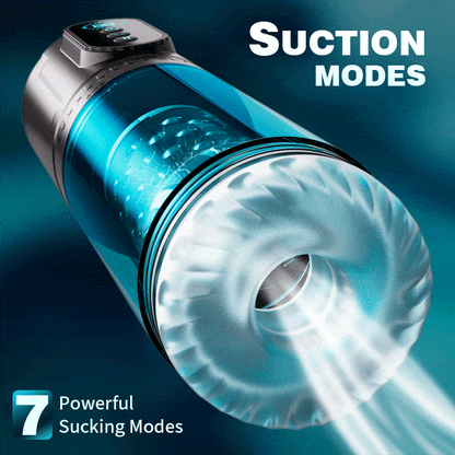 Hunter automatic thrusting, rotating and suction male stroker – product view 2