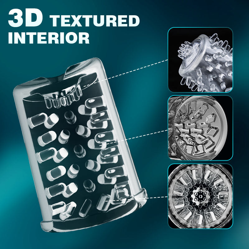 Hunter automatic thrusting, rotating and suction male stroker – product view 6