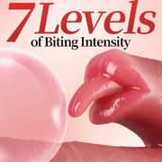 Licking attachment showing seven intensity levels