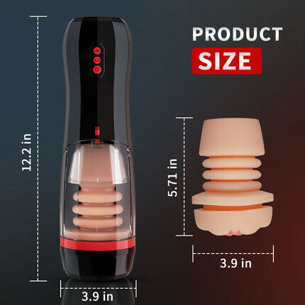 ROKA - Lifelike Automatic 5 Thrusting 10 Vibrating Vocable Masturbator Stroker Sweetstoy