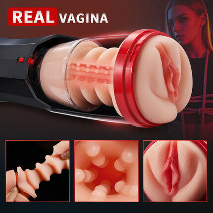 ROKA - Lifelike Automatic 5 Thrusting 10 Vibrating Vocable Masturbator Stroker Sweetstoy