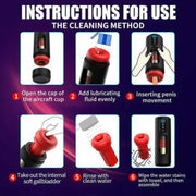 Removable male stroker sleeve cleaning and reassembly steps