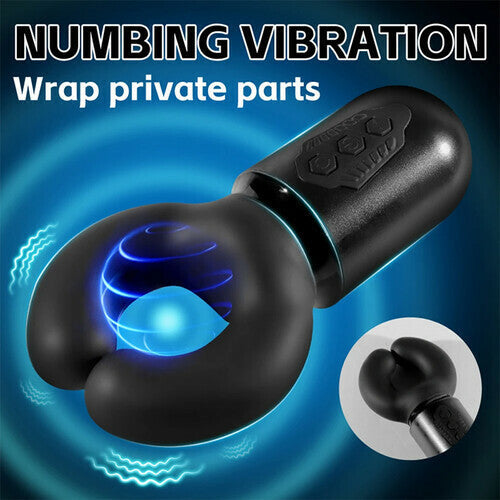 Men's Desensitization Trainer With Automatic Massage Clamp – Electric Glans Vibrators Sensitivity Exerciser Sweetstoy