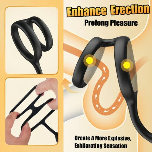 Leonard – 360° Rotating Wearable Prostate Massager with Dual Cock Rings