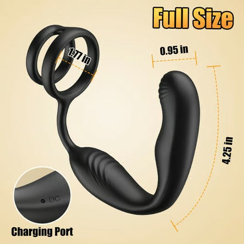 Leonard R10 Rotating Prostate Massager with 360° Motion & Dual Support Rings