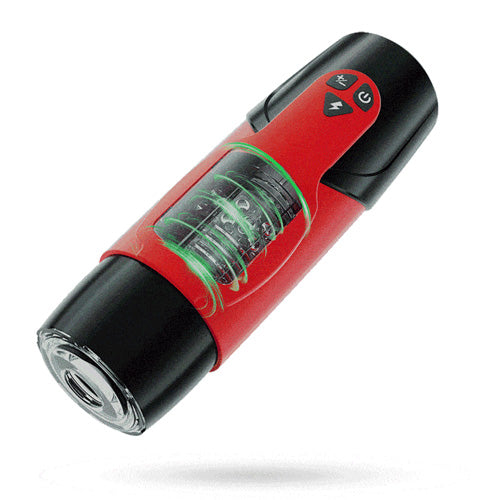 Dark-Knight-Rotating Male Stroker with Automatic Thrusting and Sensory Audio