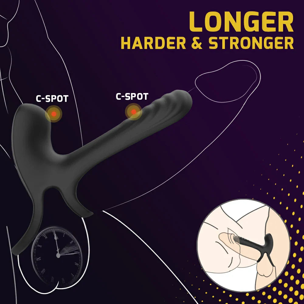 Magnum – Vibrating Cock Sleeve with Clitoral Stimulator