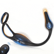 Sweetstoy Pulse integrated wearable stimulator with external loops, curved insertable arm and remote