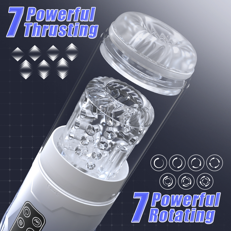 Empyrean-Automatic Male Stroker with Rotation, Suction and Precision Vibration
