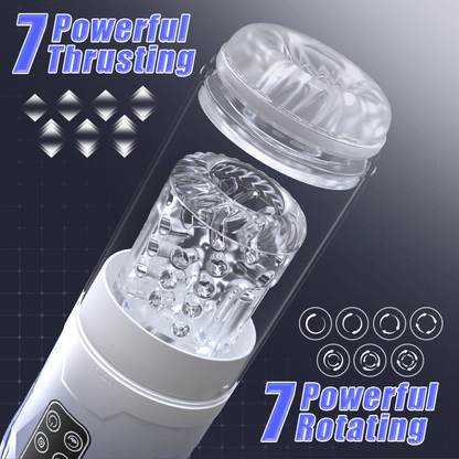 Empyrean-Automatic Male Stroker with Rotation, Suction and Precision Vibration