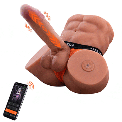 Electric Male Torso Doll – TPE Butt Model with 7.48" Dildo