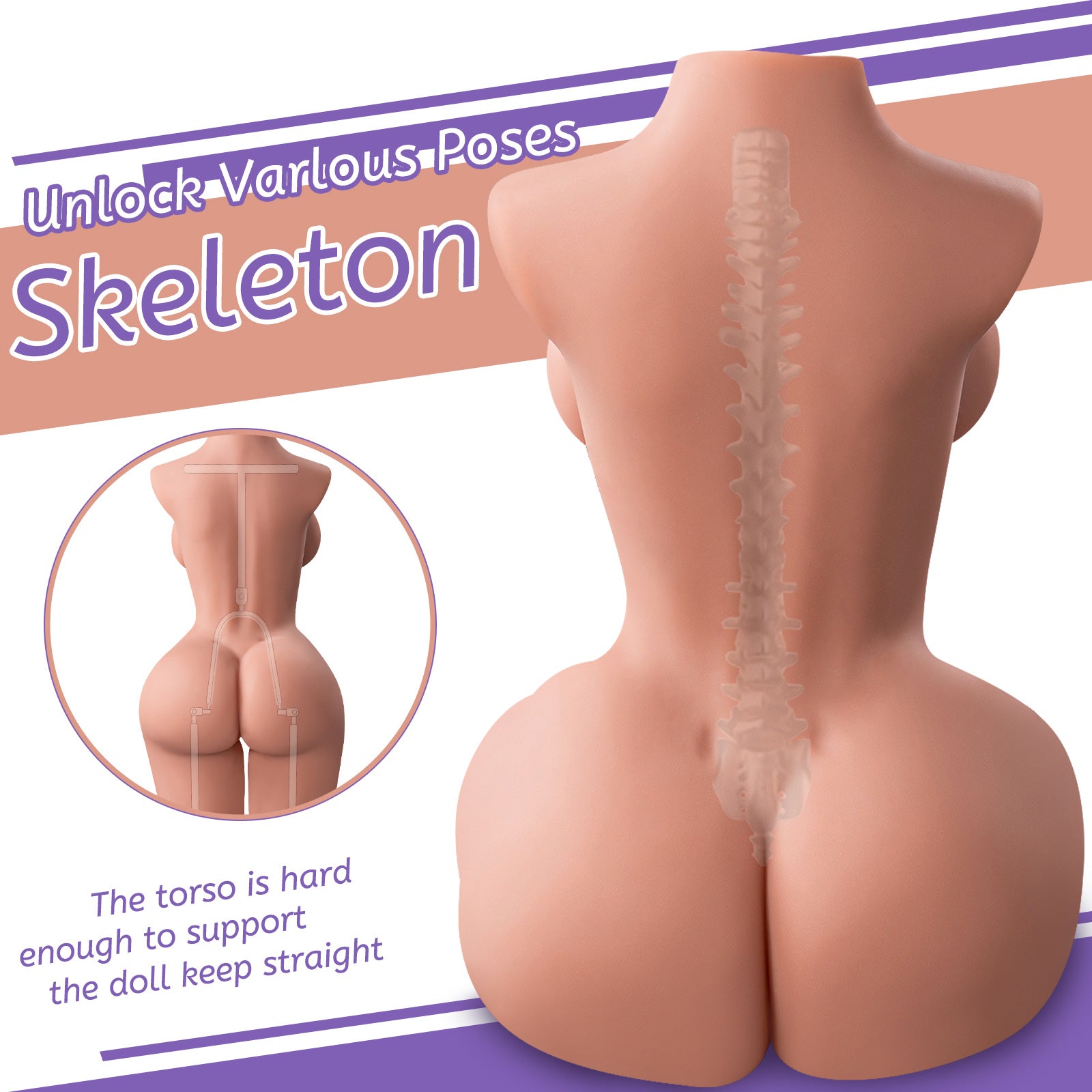 18.29lb 3D big breasts fat ass male masturbation sex doll realistic tight anus