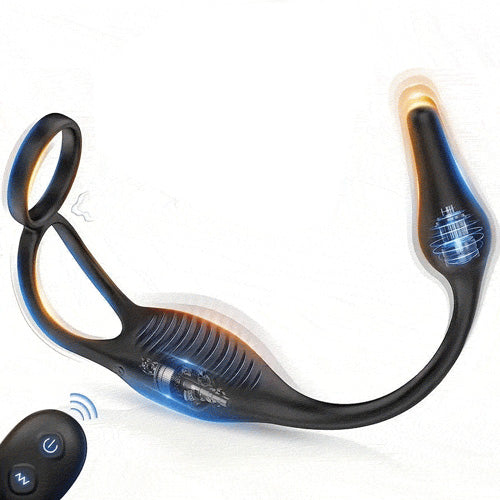 Vibrating Prostate Stimulator Set with Wearable Ring & Remote Control