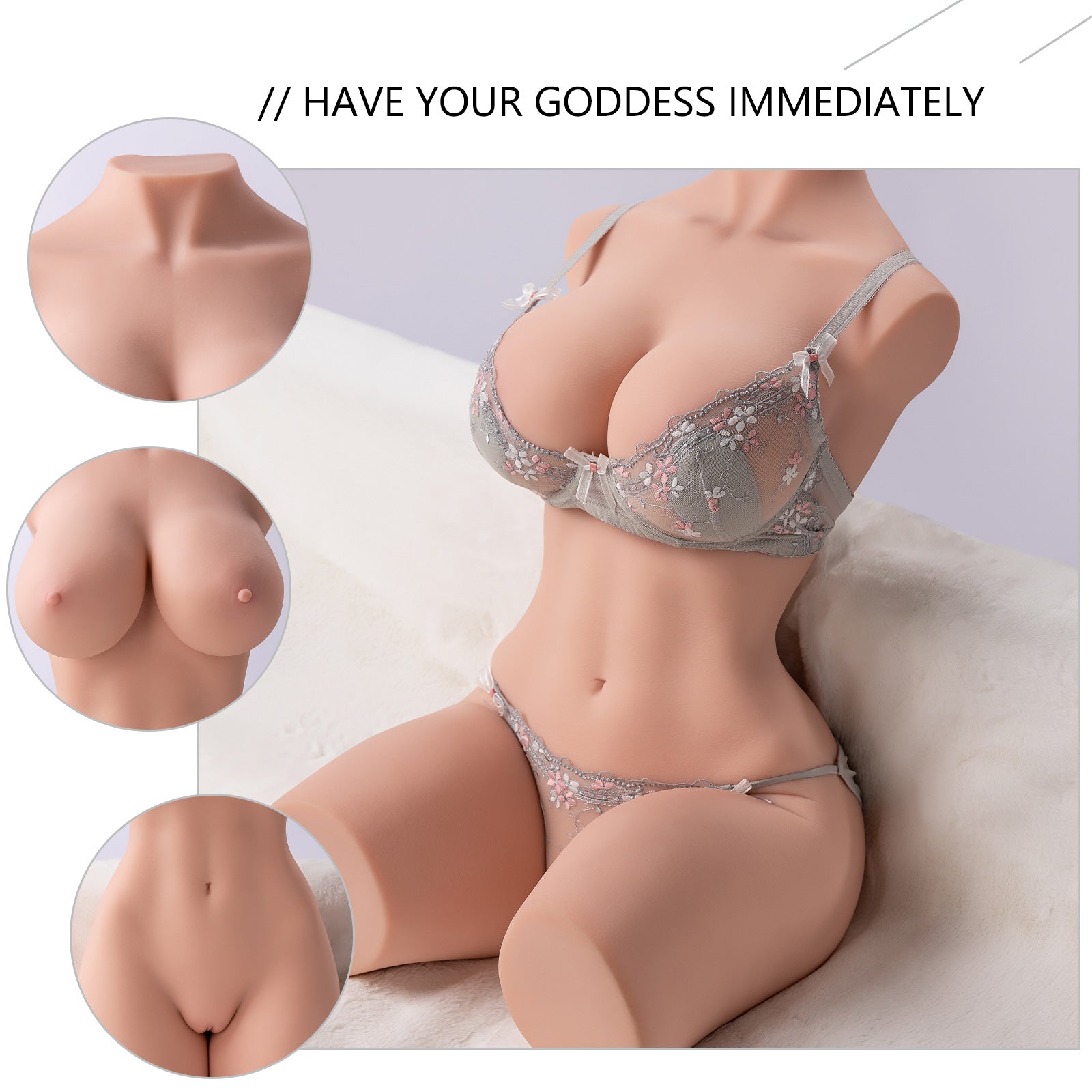 42.32lb Erica sex doll realistic big breasts temptation and spiral particle double channel