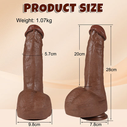 11.02inch Realistic Dildo Strong Suction Cup Unlock Various Poses Sweetstoy