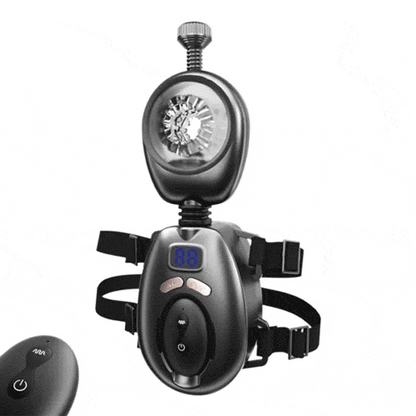 Belt-Driven Wearable Vibrating Stroker with Remote Control