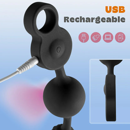 Planet Shaker X10 Vibrating Anal Beads 10 Modes & Individual Bead Control
