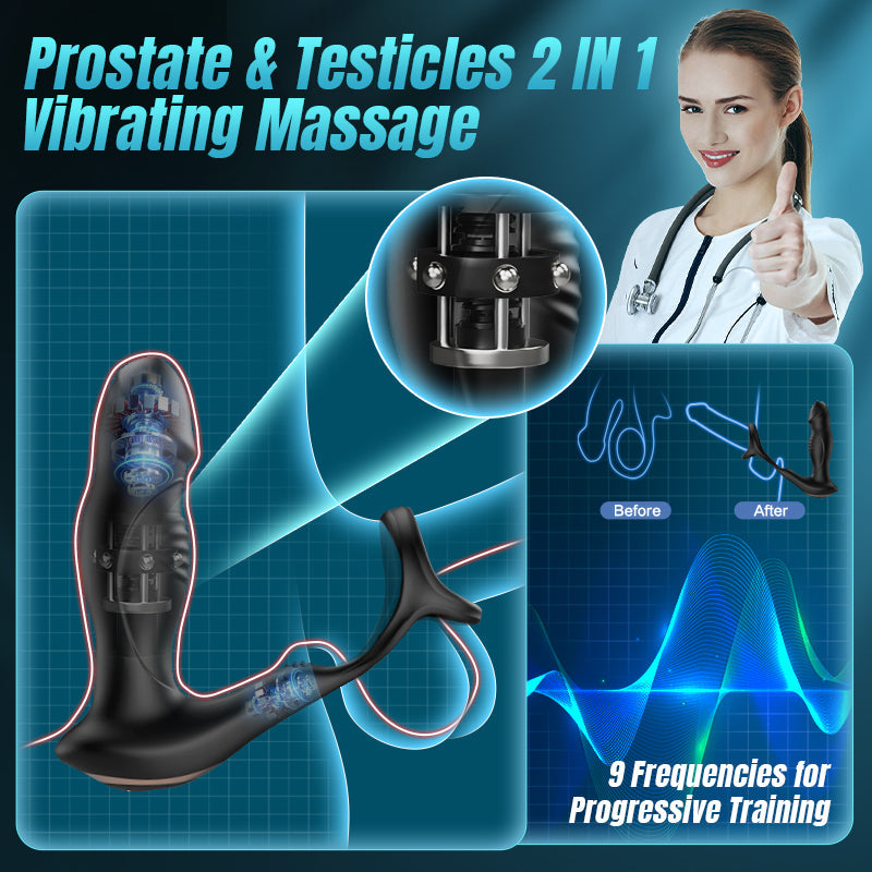 Remote-Controlled Vibrating Prostate Massager with Multi-Motion Stimulation
