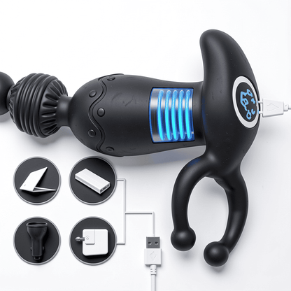ST-MV-3IN1 Multi-Use Rechargeable Vibrator – G-Spot, Anal & Prostate Massager