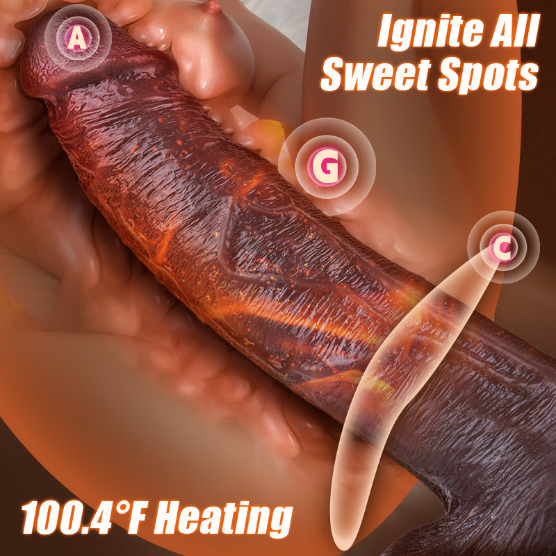Sweetstoy - Thrusting Thick Long Lifelike Heating Dildo 8.66 Inch