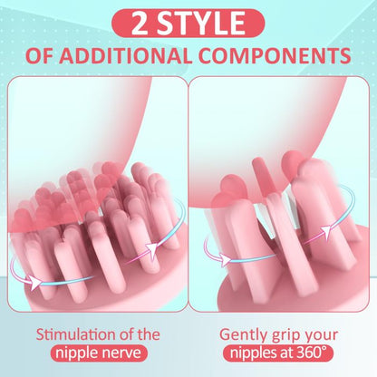 Edenlegend™ - 10 Vibration 360 Rotational Stimulation Nipple Suckers Sweetstoy
