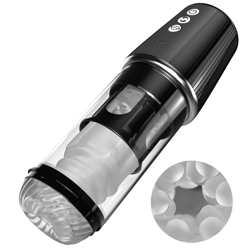 Widowmaker-Rotating Male Stroker with Suction & Inflation Control