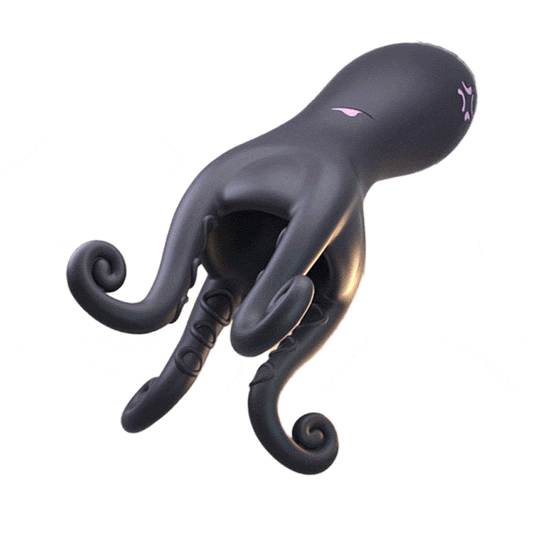 Simulated Octopus Penis Vibrator with Tentacles Particles 11 Vibrating Modes