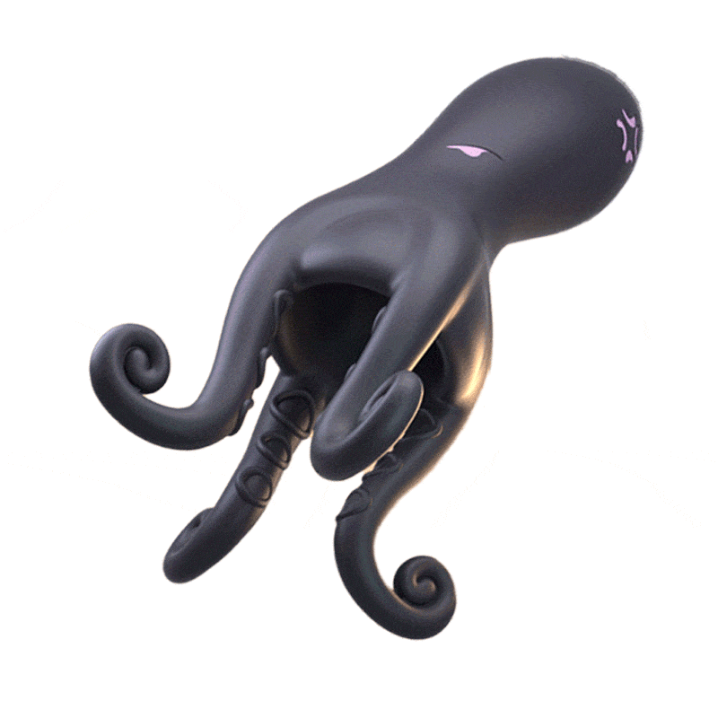Simulated Octopus Penis Vibrator with Tentacles Particles 11 Vibrating Modes