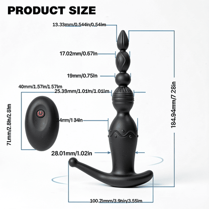 ST-MV-3IN1 Multi-Use Rechargeable Vibrator – G-Spot, Anal & Prostate Massager