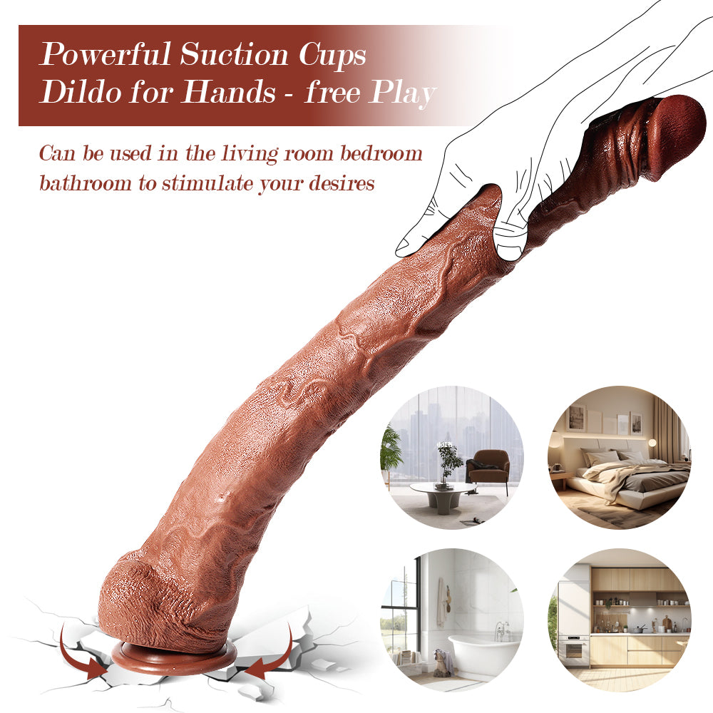 22inch Extra Long Dildo for Hands-free Play