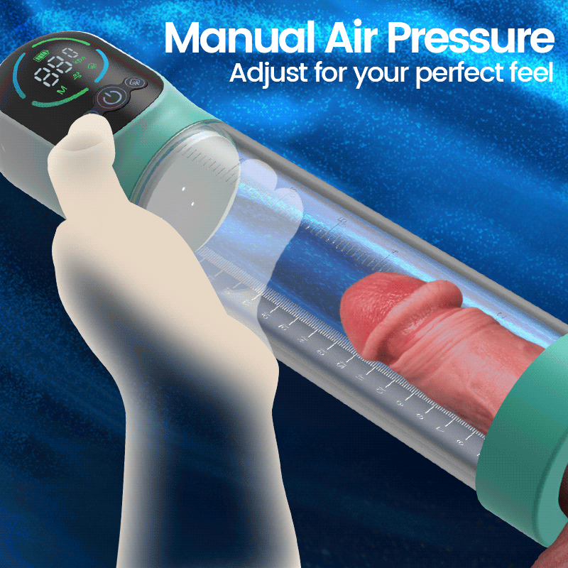 GigaGrow 2-in-1 Penis Pump – 5 Suction Modes & Manual Air Pressure, ED Support