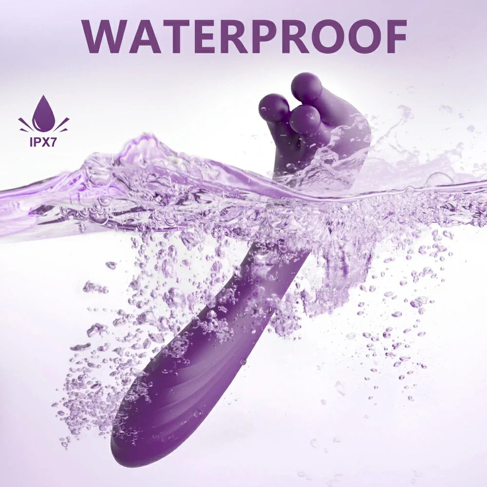 3-Motor Silicone Massager | 9 Rotation & 9 Vibration Modes | 100% Waterproof