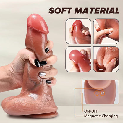 Nova H7 Heated Thrusting Vibrator with Remote Control & Warming Technology