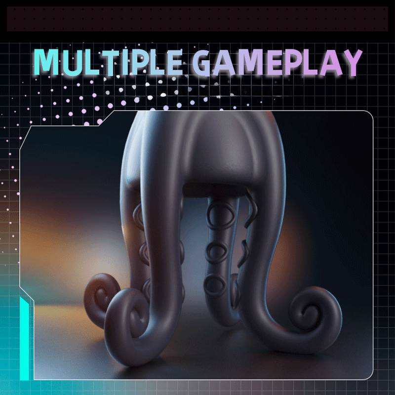 Simulated Octopus Penis Vibrator with Tentacles Particles 11 Vibrating Modes