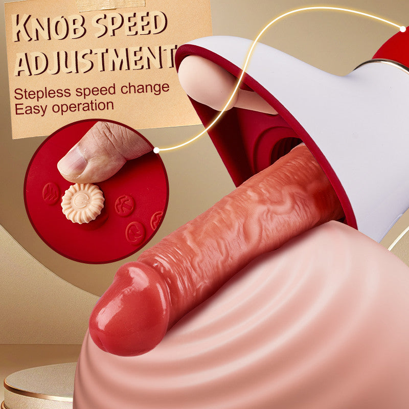 Lover Multifunctional Penis Machine 7 Vibrating & 8 Thrusting Modes Elegant Gift Packaging
