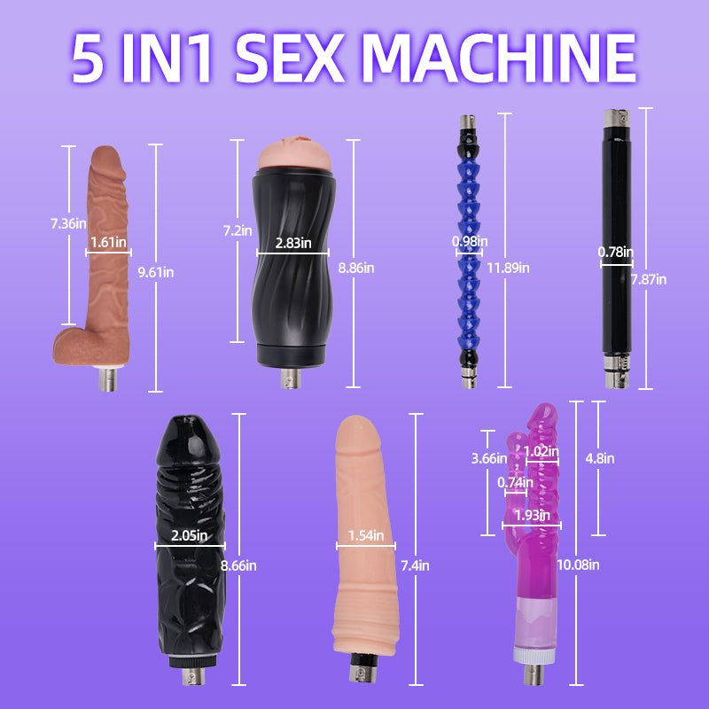 Iron Titan 400 Strokes/Mins 5 IN 1 Accessories Dildo Masturbation Sex Machine Sweetstoy