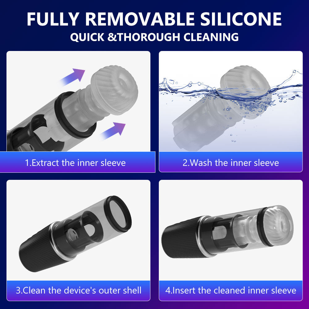 Widowmaker-Rotating Male Stroker with Suction & Inflation Control