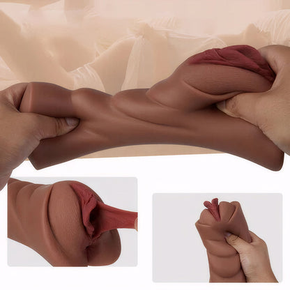 ST-PS-2IN1T 2-in-1 TPE Pocket Stroker – Dual-Texture