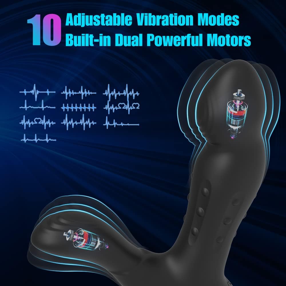 Bliss Glide 10 Vibrating Modes 10 Tapping &amp; Beads Ring Sliding Modes Sweetstoy