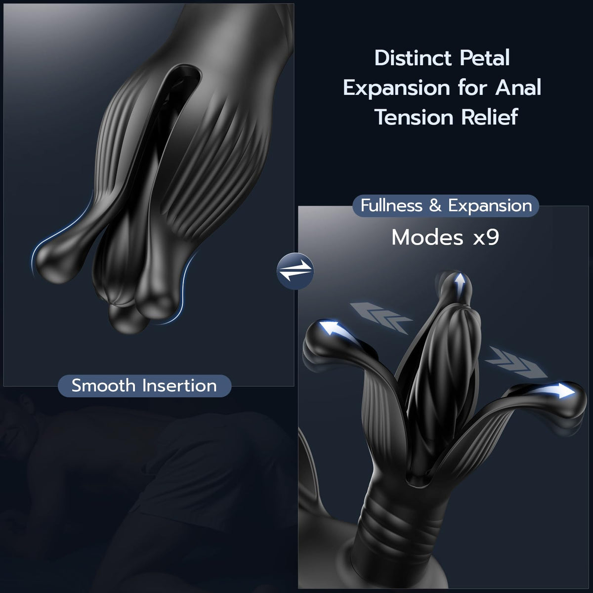BEISAR P9 remote expanding prostate massager product feature view 1