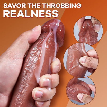 MASK - 3 Thrusting & 5 Vibrating & Rotating Heating Dildo 8.66 Inch