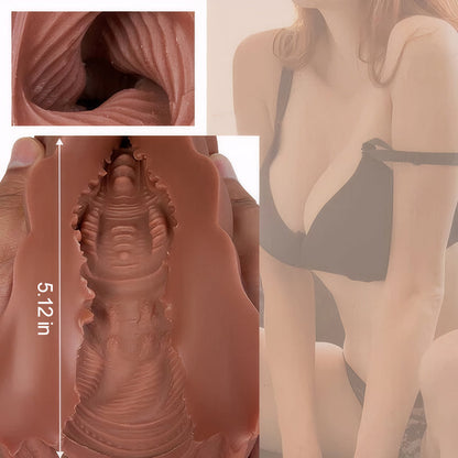 ST-PS-2IN1T 2-in-1 TPE Pocket Stroker – Dual-Texture