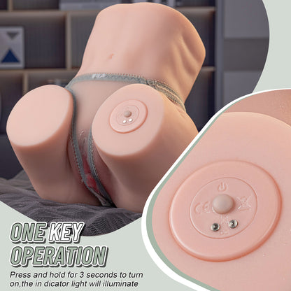 Aurora B1 Realistic Butt Torso with Vibration – 1:1 Scale Soft & Stretchy Companion Form