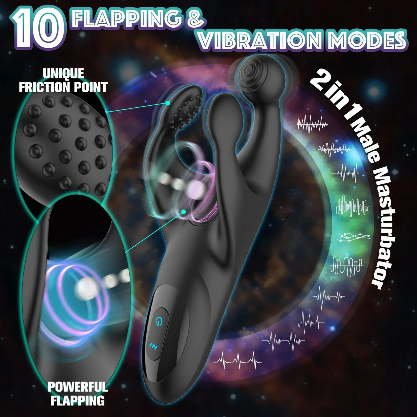 Quench Dual-Stimulation Stroker Glans Vibrator & Dynamic Stimulation